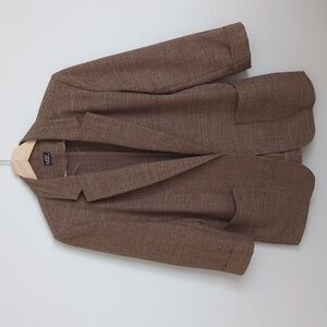 Long brown blazer